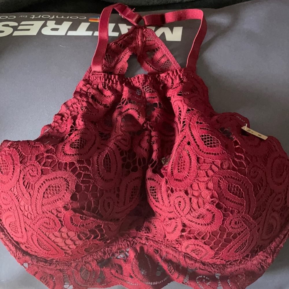 PINK Halter Push Up Bralette